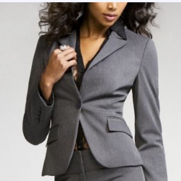 Express Skirt Suit Set Blazer Jacket 2 with Pencil Skirt 0 Office Professional - Picture 4 of 16